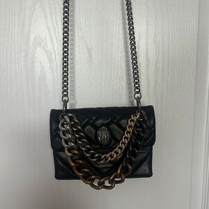 Kurt Geiger Black Crossbody Bag with Elegant Chain Detailing